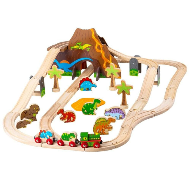 BigJigs Dinosaur World Train Set