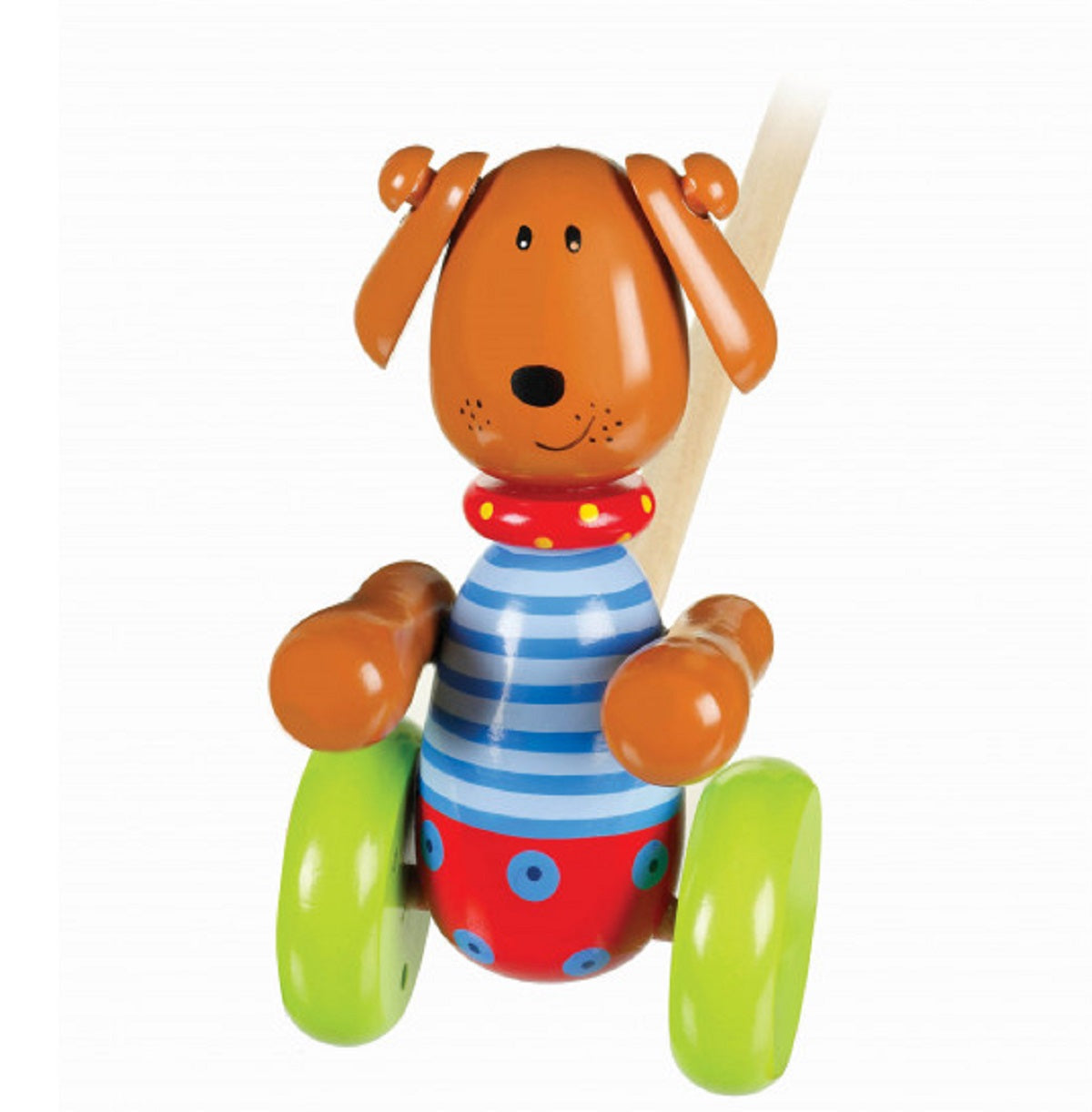 Push Along Wooden Dog
