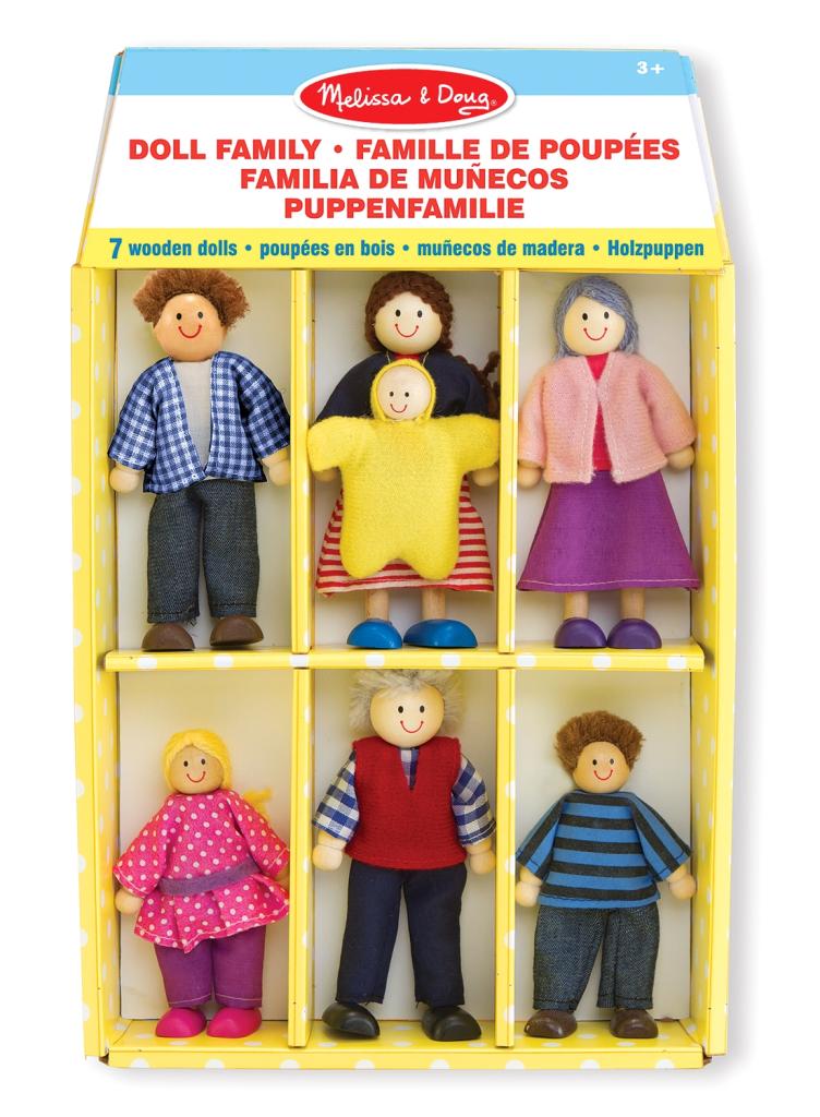 Wooden Doll Family