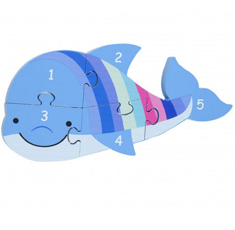 Dolphin Wooden Number Puzzle