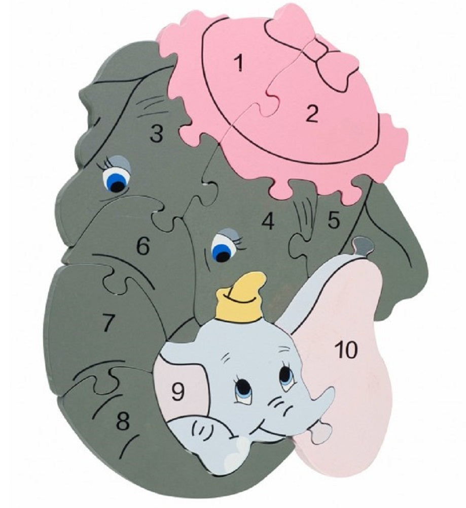 Dumbo Wooden Number Puzzle