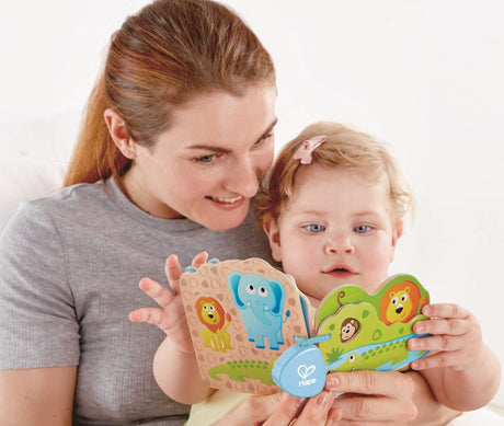 Baby's Wooden Wild Animal Book