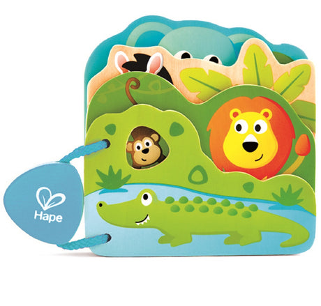 Baby's Wooden Wild Animal Book