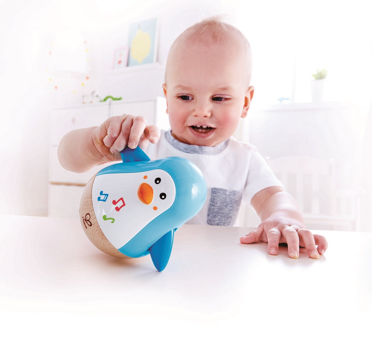 Wooden Penguin Music Wobbler