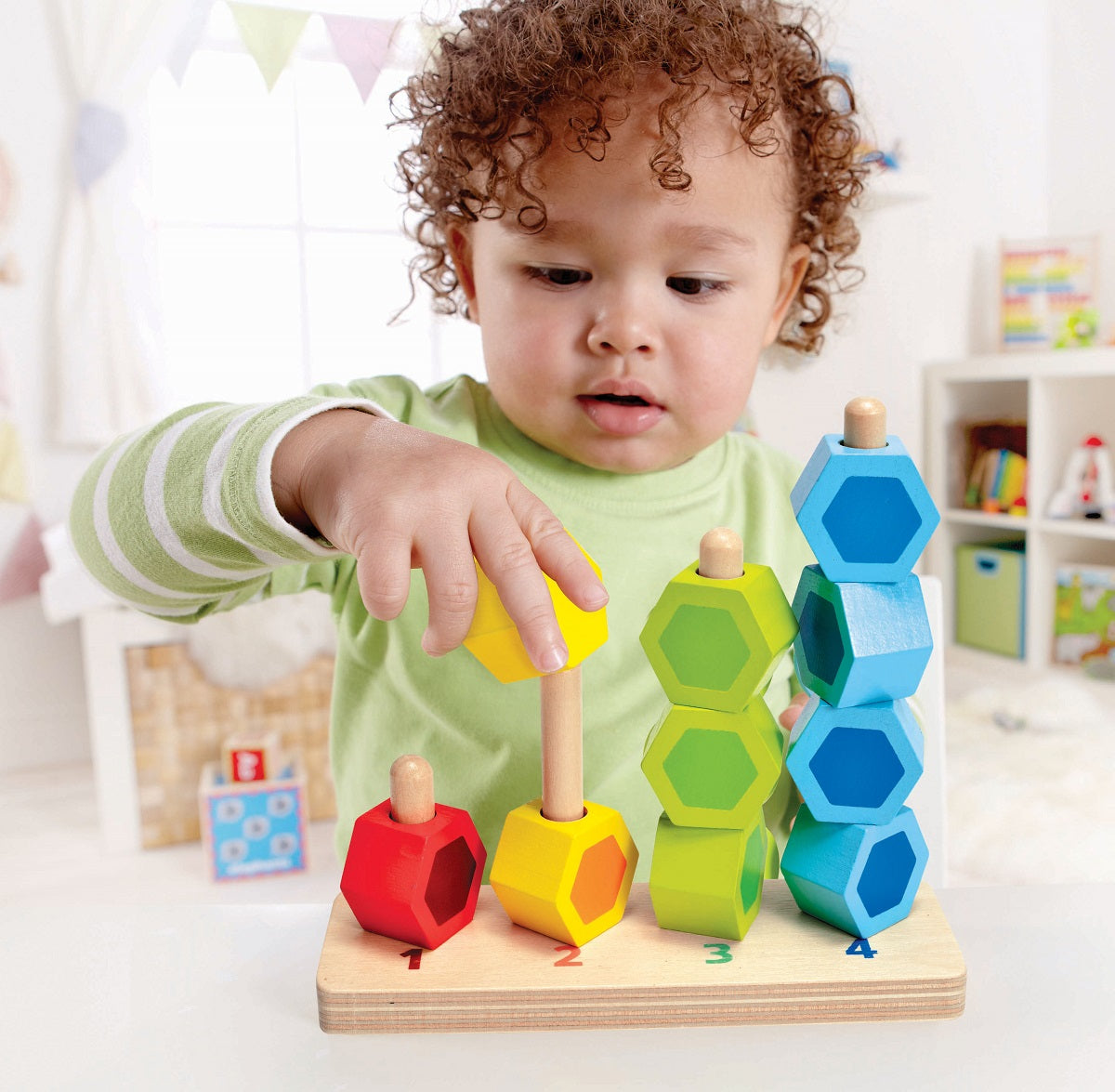 Count and Match Wooden Stacker