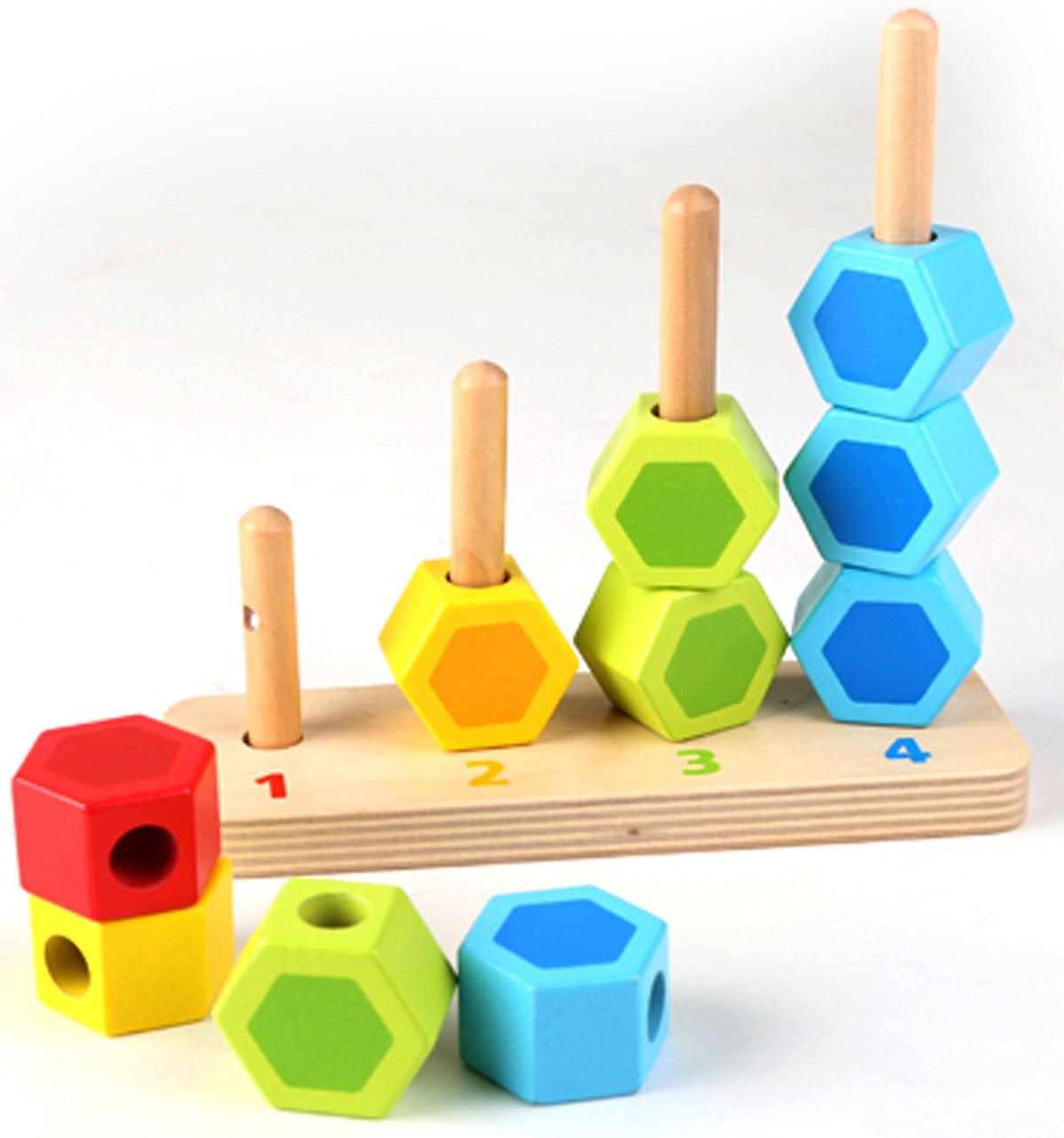 Count and Match Wooden Stacker