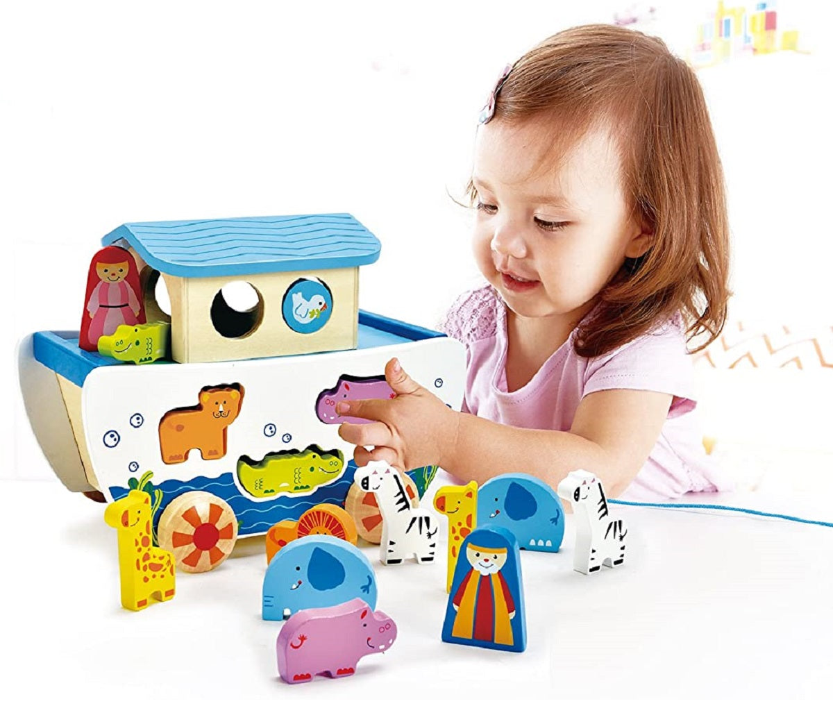 Pull Along Wooden Noah's Ark