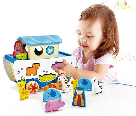 Pull Along Wooden Noah's Ark