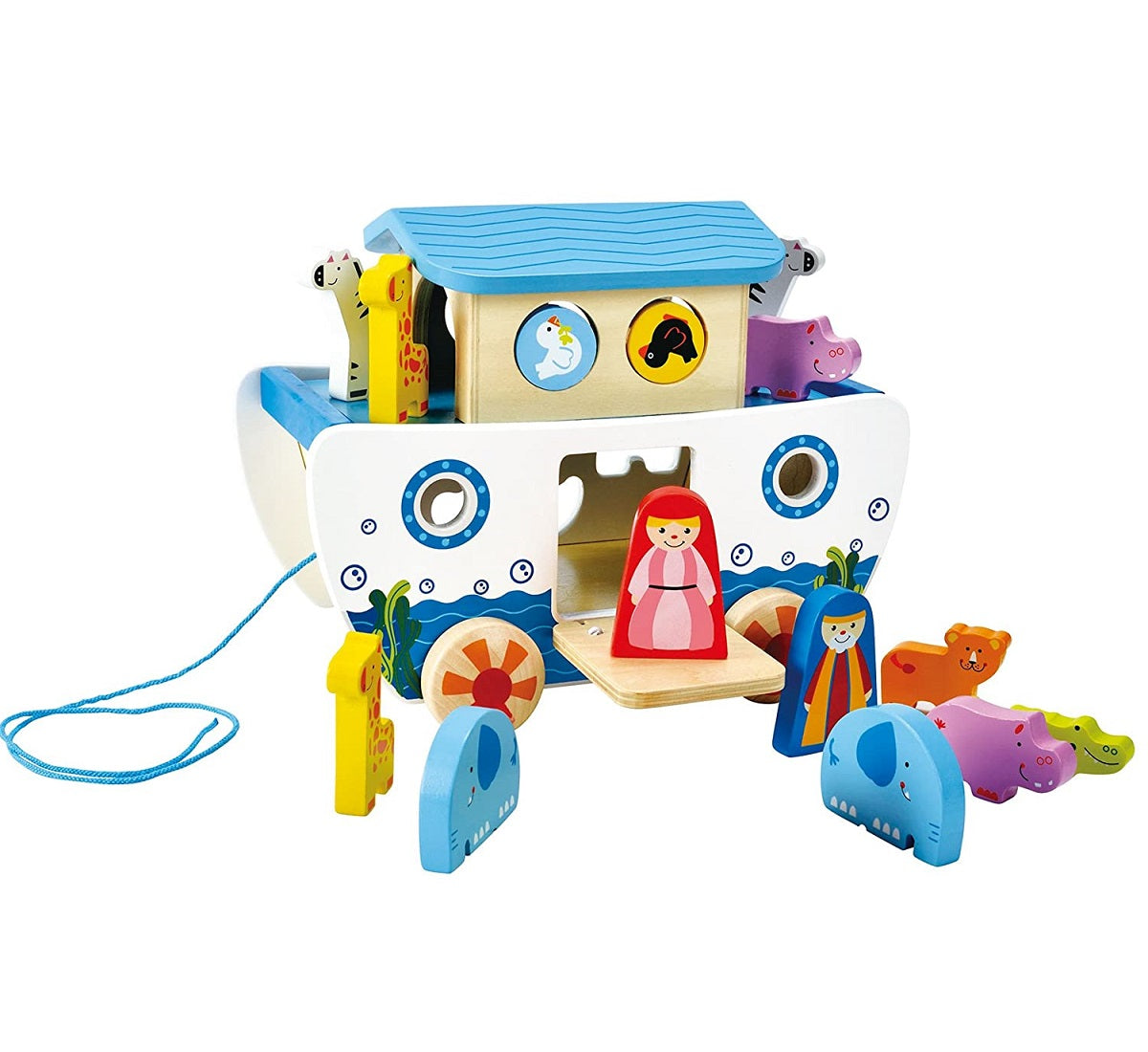 Pull Along Wooden Noah's Ark