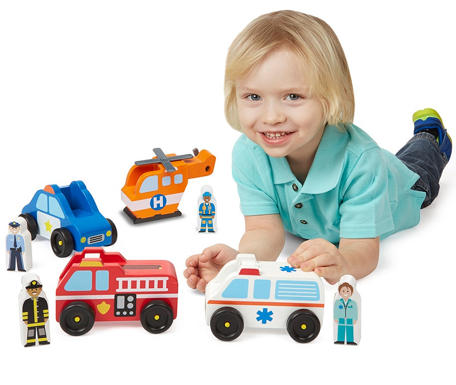 Melissa and Doug Emergency Vehicles Set