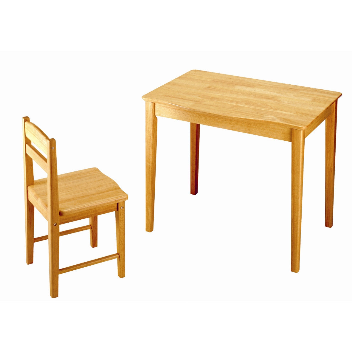 Natural Wooden Table and Chair Set