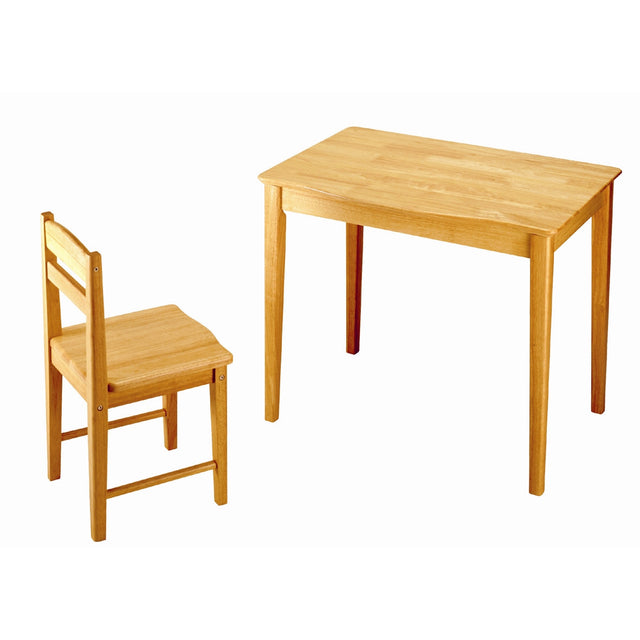 Natural Wooden Table and Chair Set