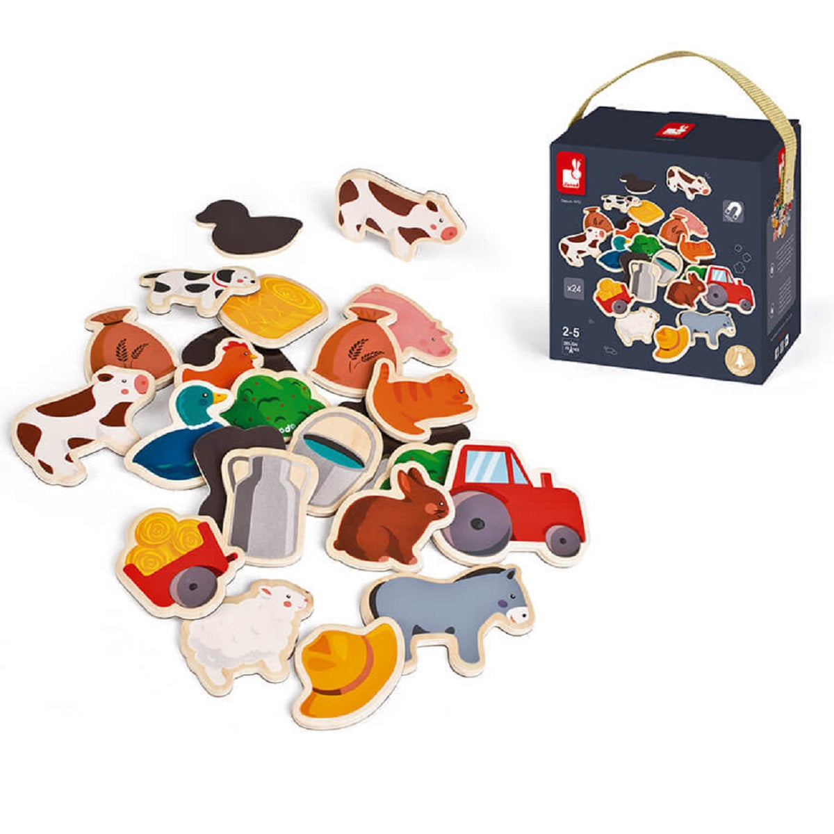 Farm Magnets Set - 24 Pieces