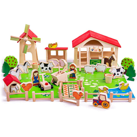 Bigjigs Wooden Play Farm
