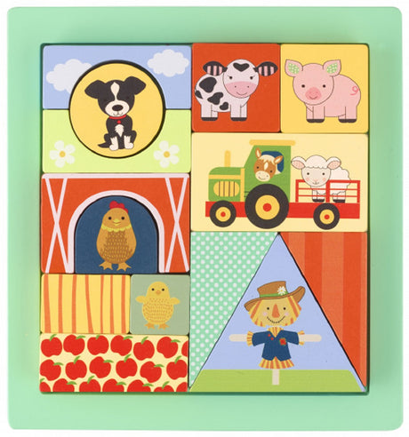 Block Tray Puzzle - Farm
