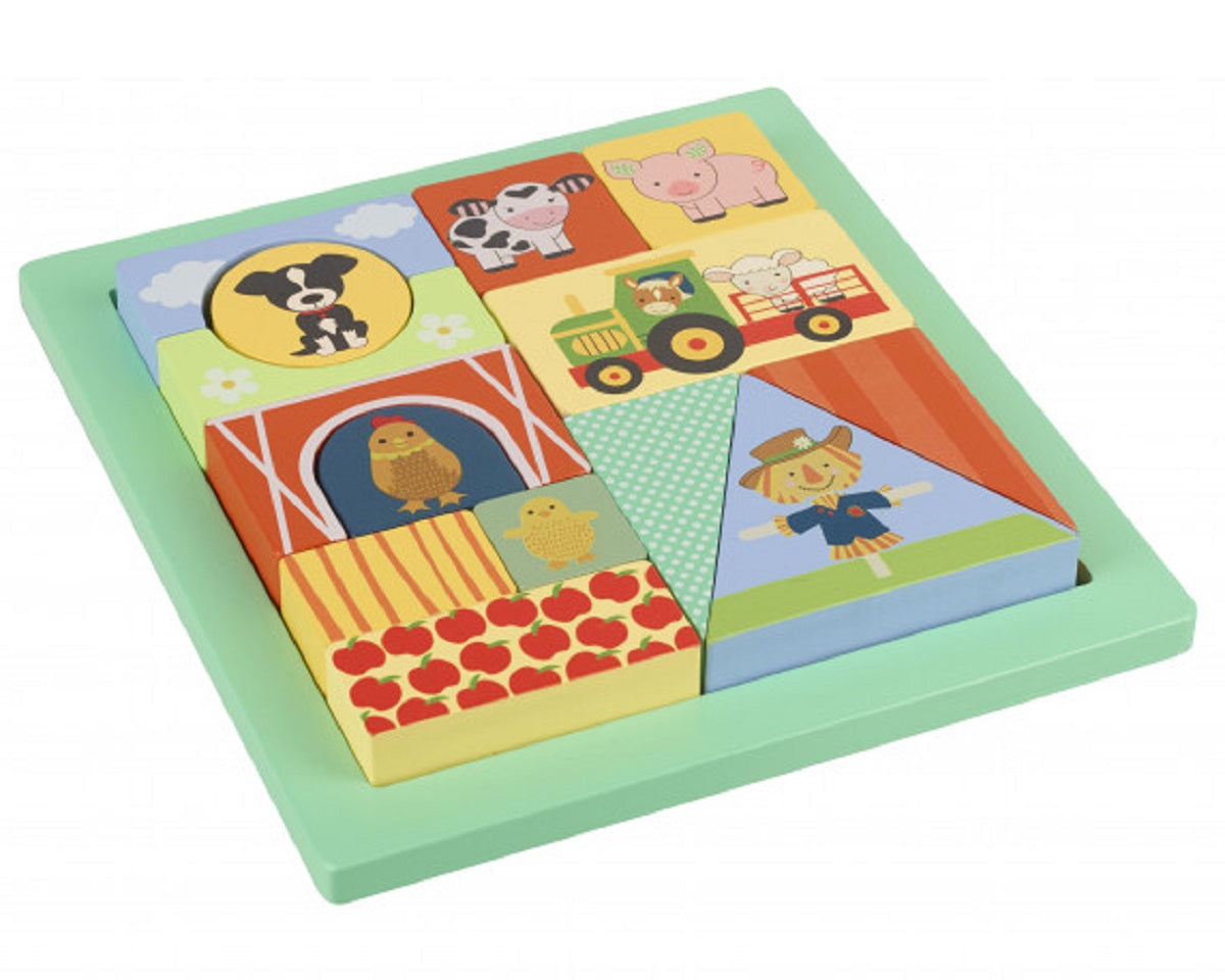 Block Tray Puzzle - Farm