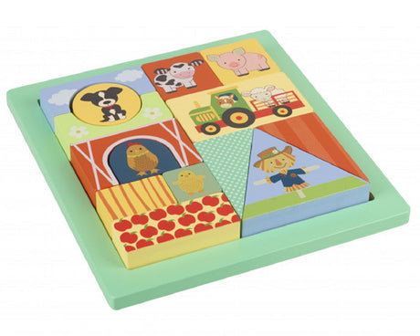 Block Tray Puzzle - Farm