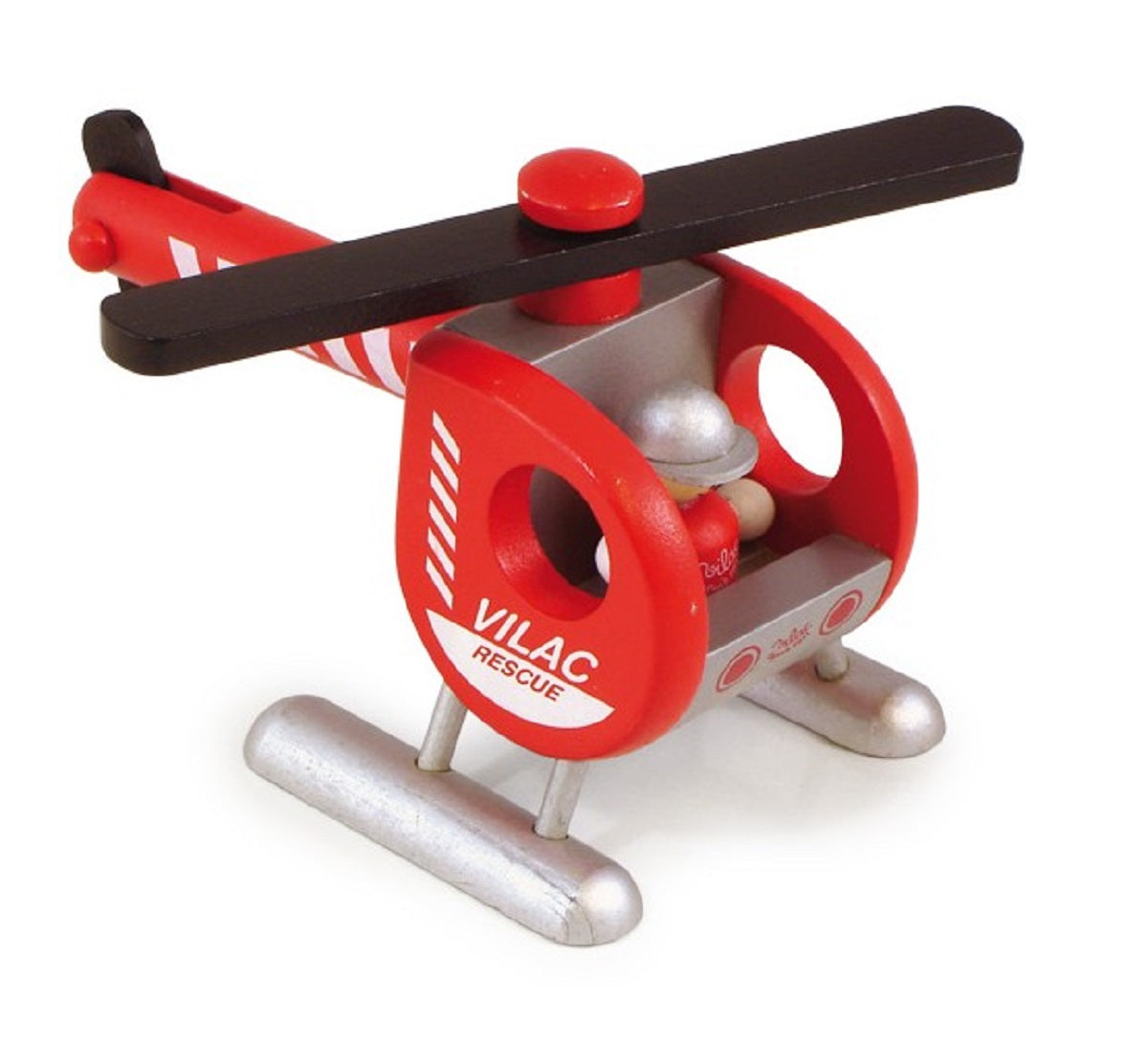 Wooden Fire Department Helicopter