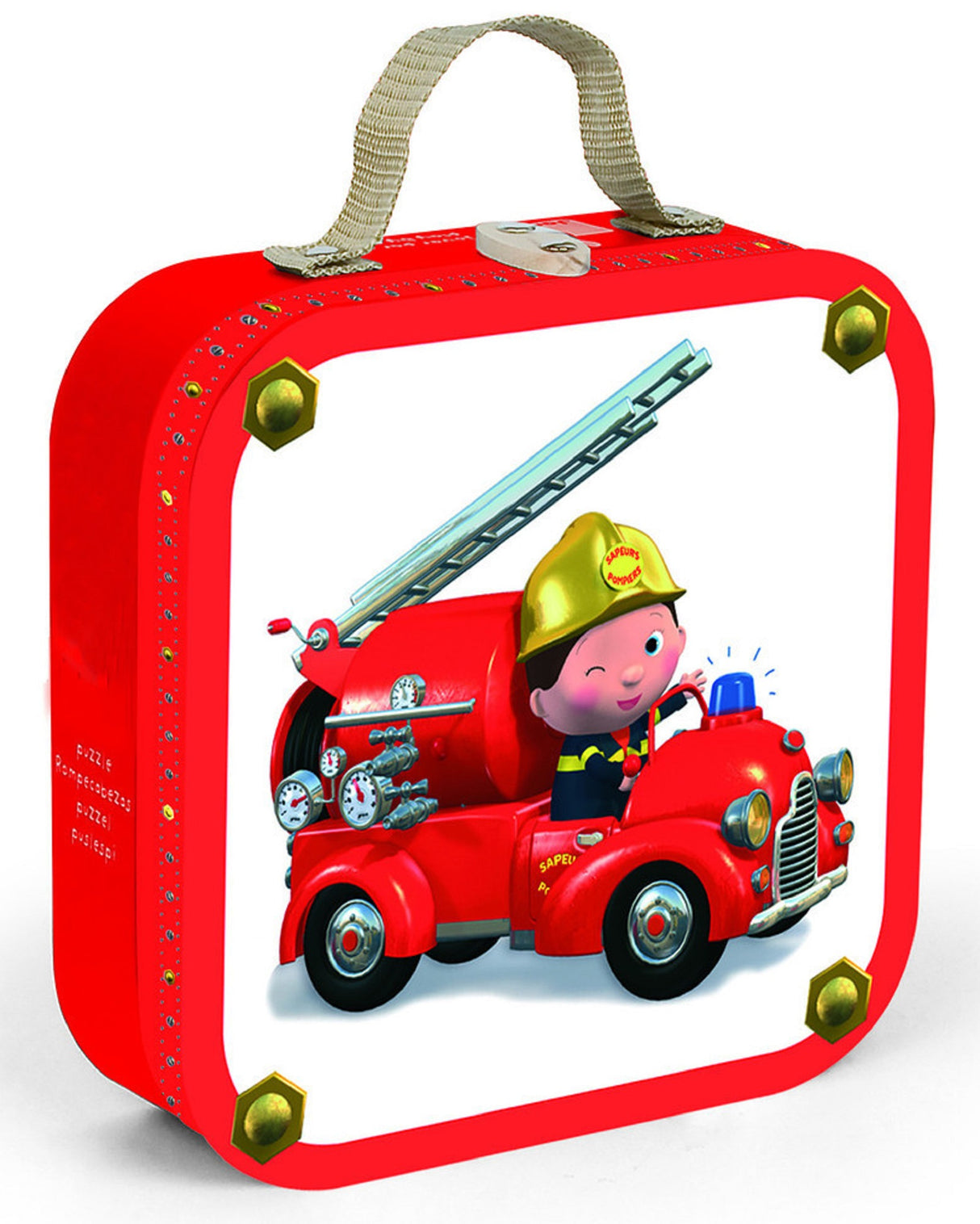Leon's Firetruck - Set of 4 Jigsaws in a Suitcase