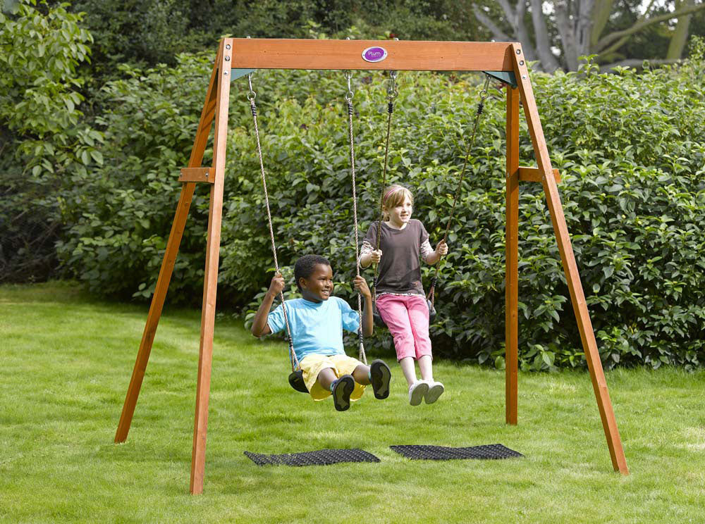 Wooden Double Swing