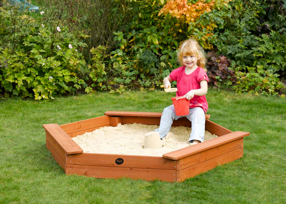 Plum Triple Seat Sand Pit