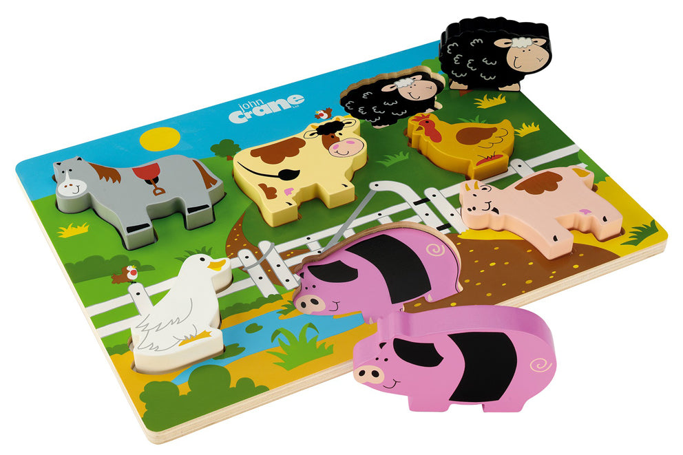 John Crane Tidlo Chunky Farmyard Puzzle