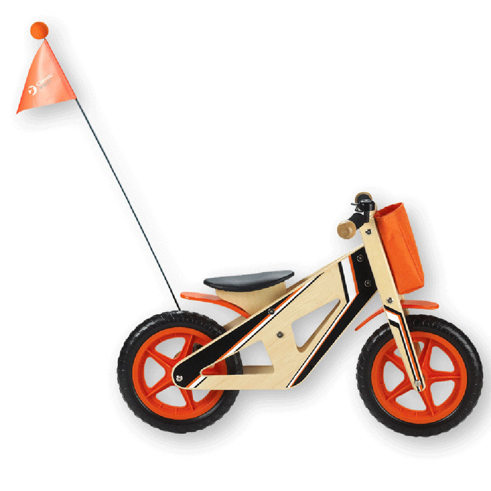 BigJigs Orange Wooden Balance Bike