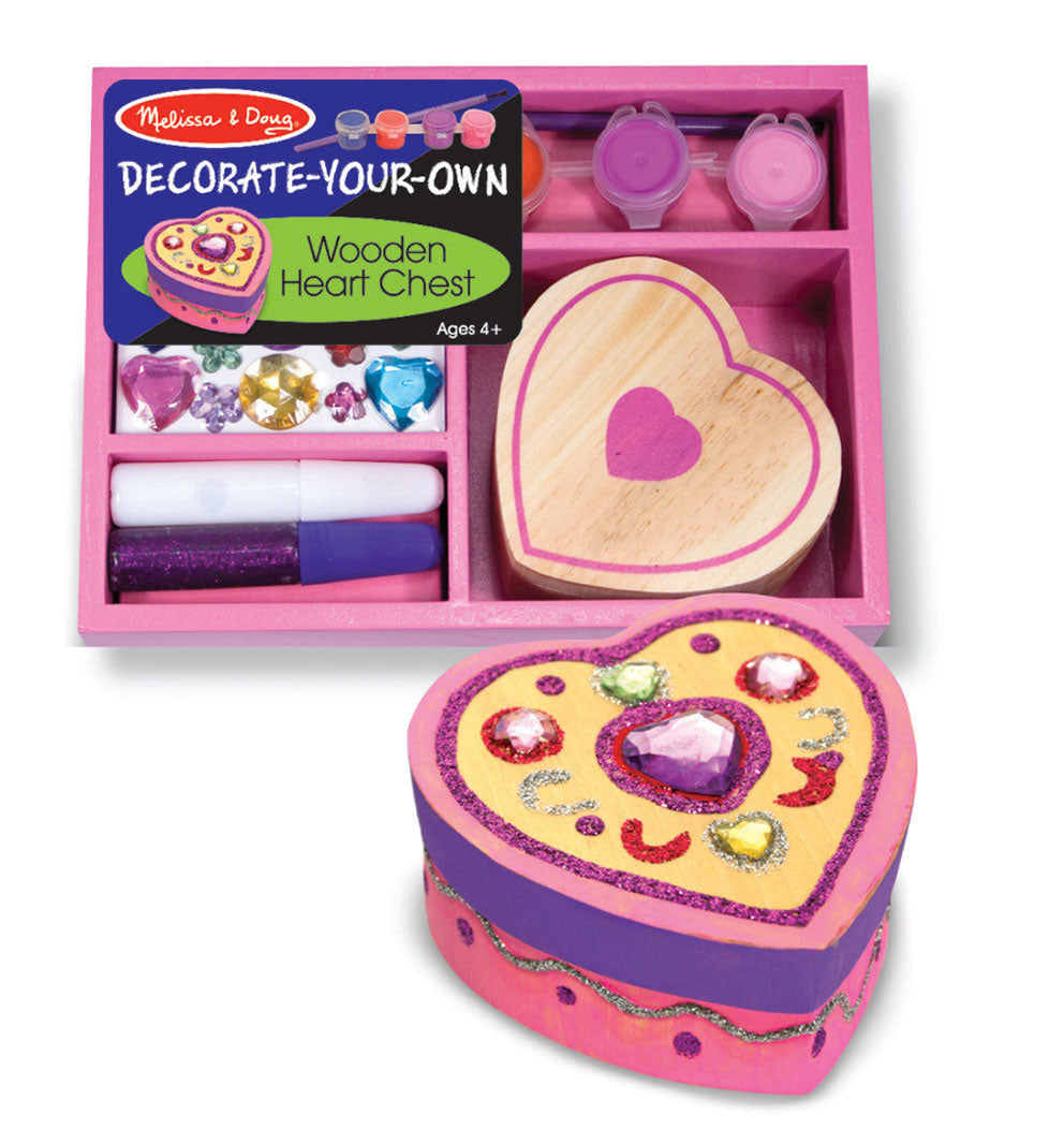 Melissa and Doug Decorate Your Own Heart Chest