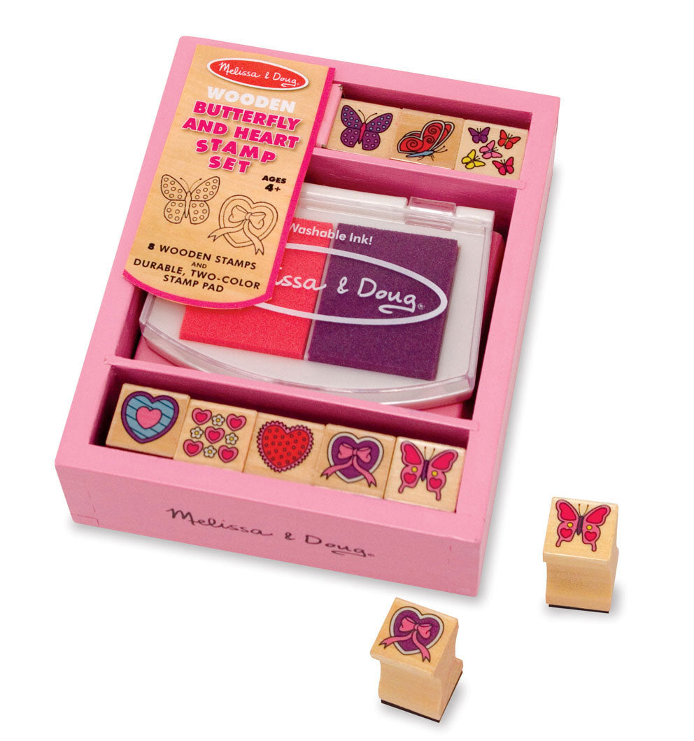 Melissa and Doug Butterfly and Heart Stamp Set