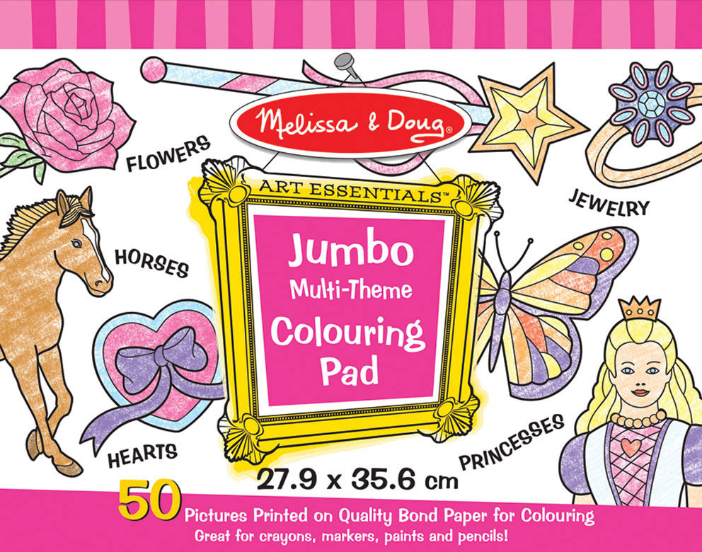 Melissa and Doug Colouring Pad - Pink