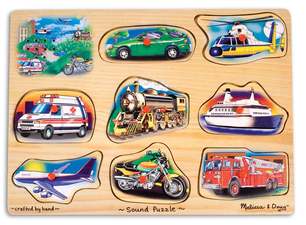 Melissa and Doug Classic Vehicles Sound Puzzle