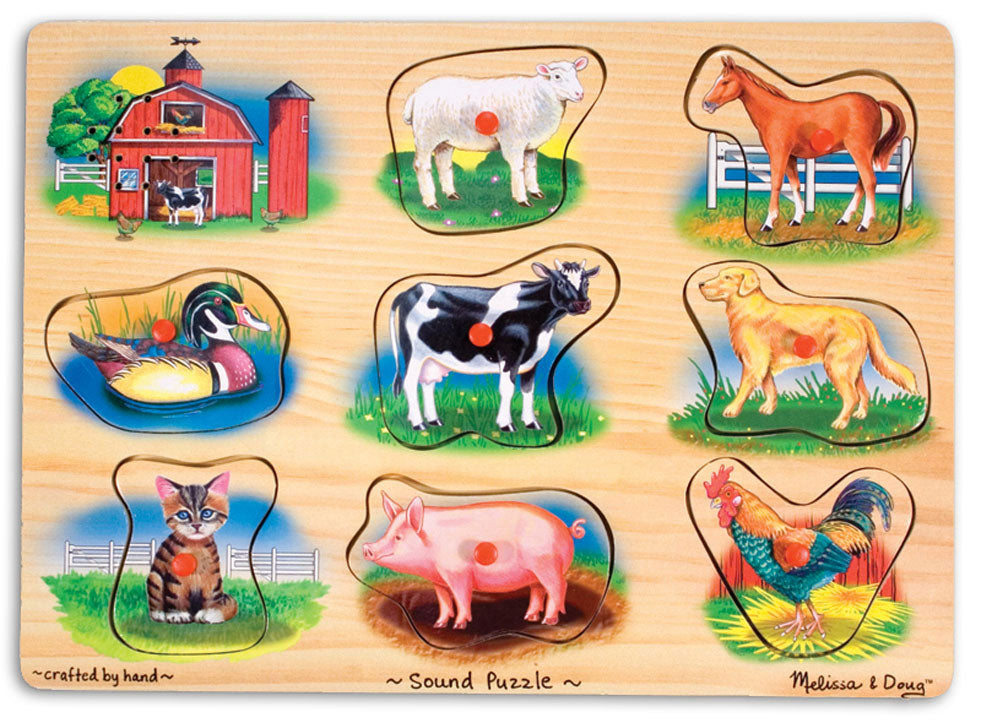 Melissa and Doug Classic Farm Sound Puzzle