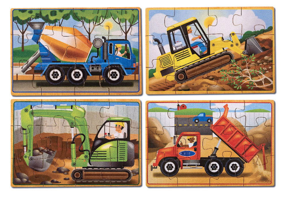 Melissa and Doug Construction Puzzles in a Box