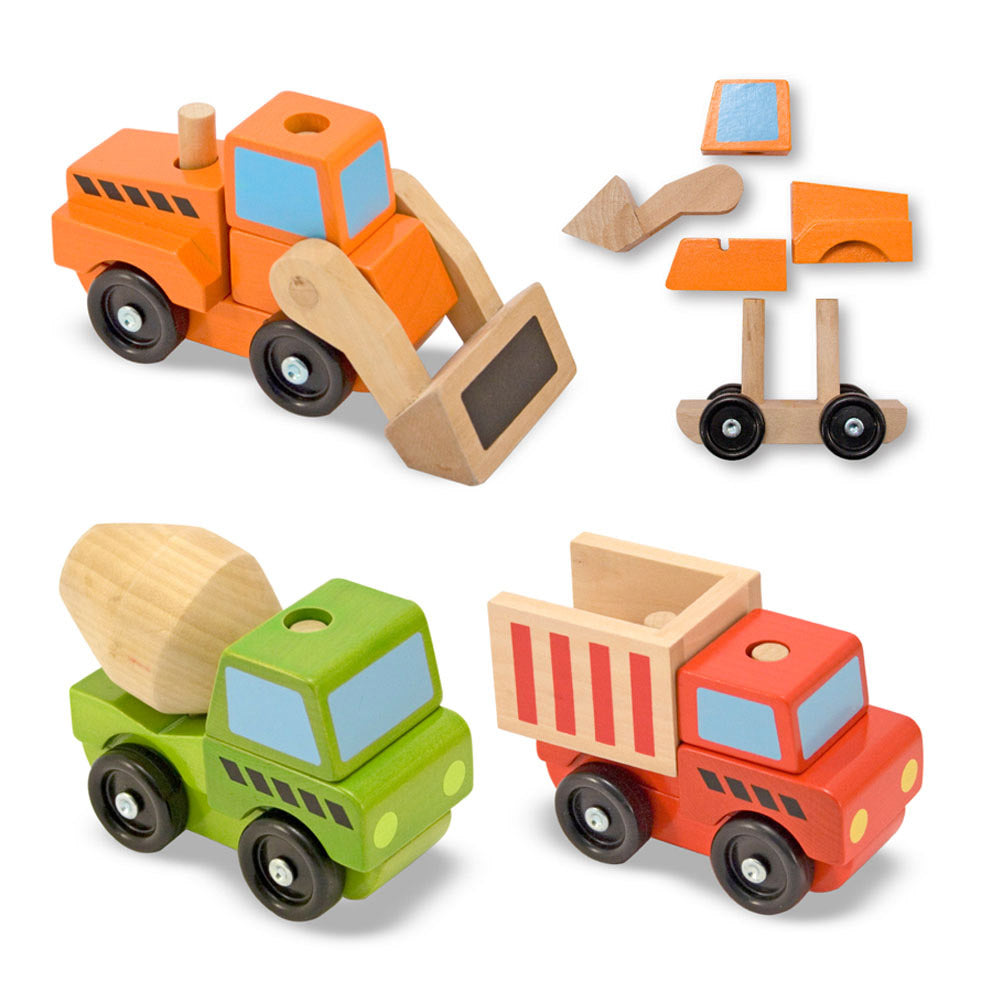 Melissa and Doug Stacking Construction Vehicles