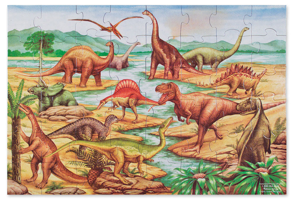 Melissa and Doug Dinosaurs Floor Puzzle (48pcs)