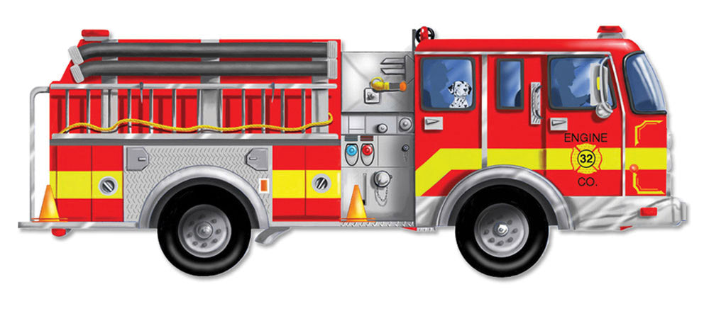 Melissa and Doug Giant Fire Engine Floor Puzzle (24pcs)