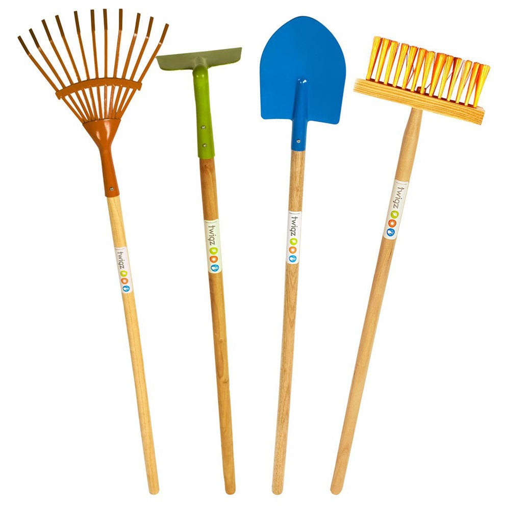 Set of Four Long Handled Gardening Tools