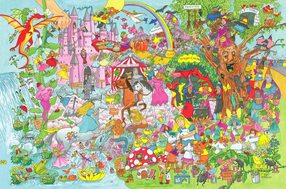 BigJigs 24 Piece Fantasy Land Jigsaw Puzzle