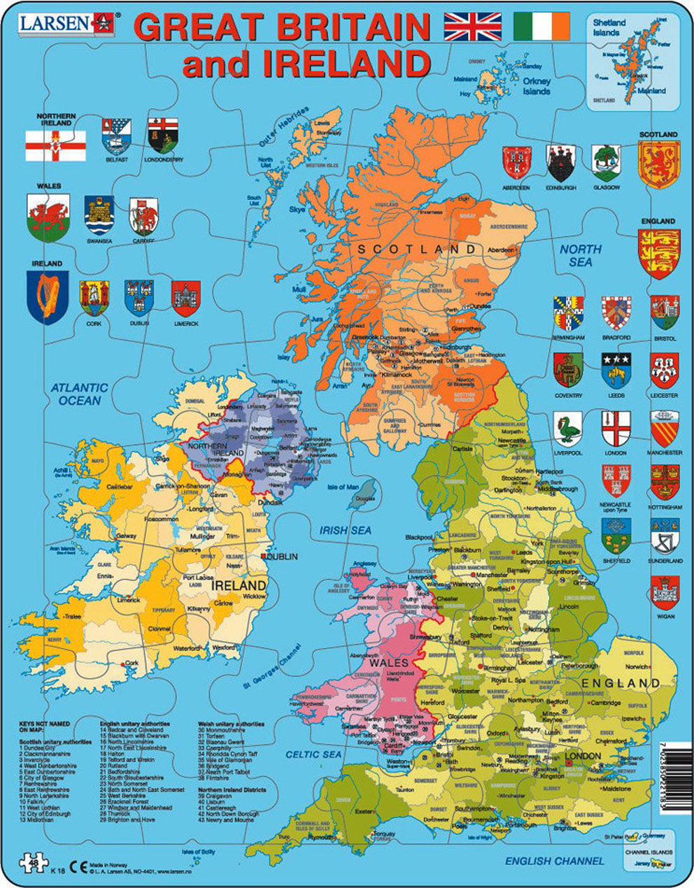 BigJigs GB & Ireland Jigsaw Puzzle