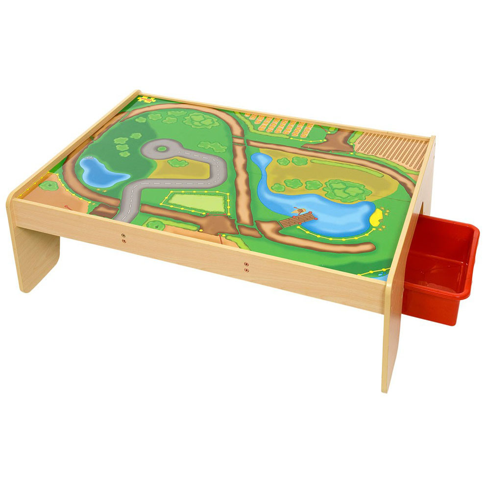 BigJigs Train Table with Drawers