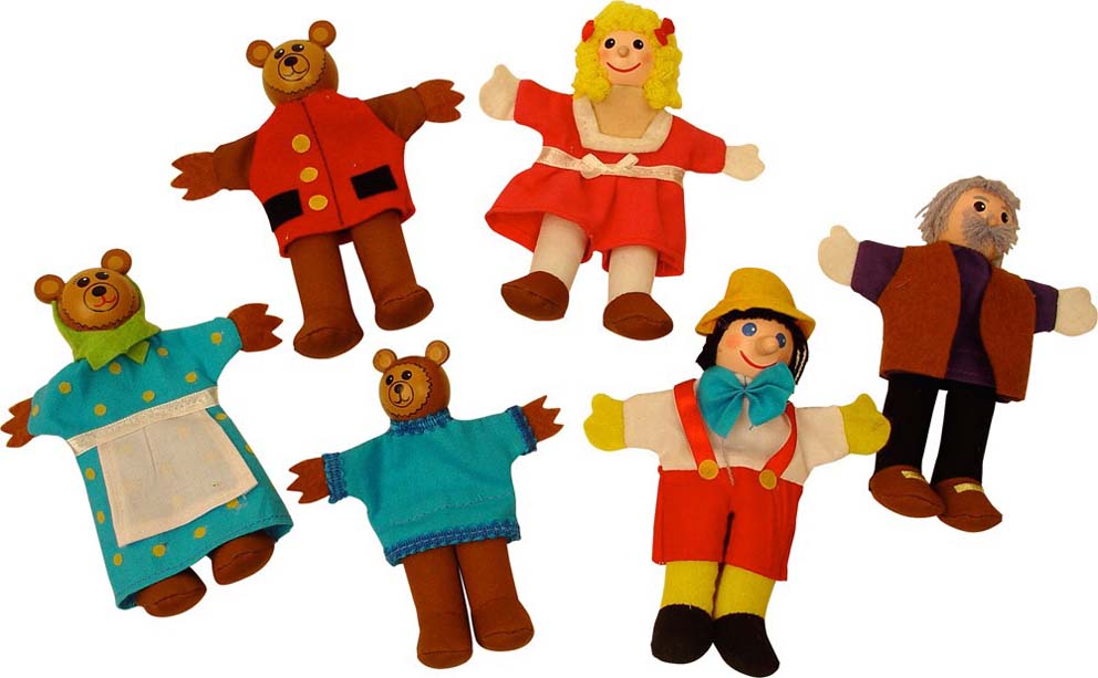 Goldilocks Finger Puppets