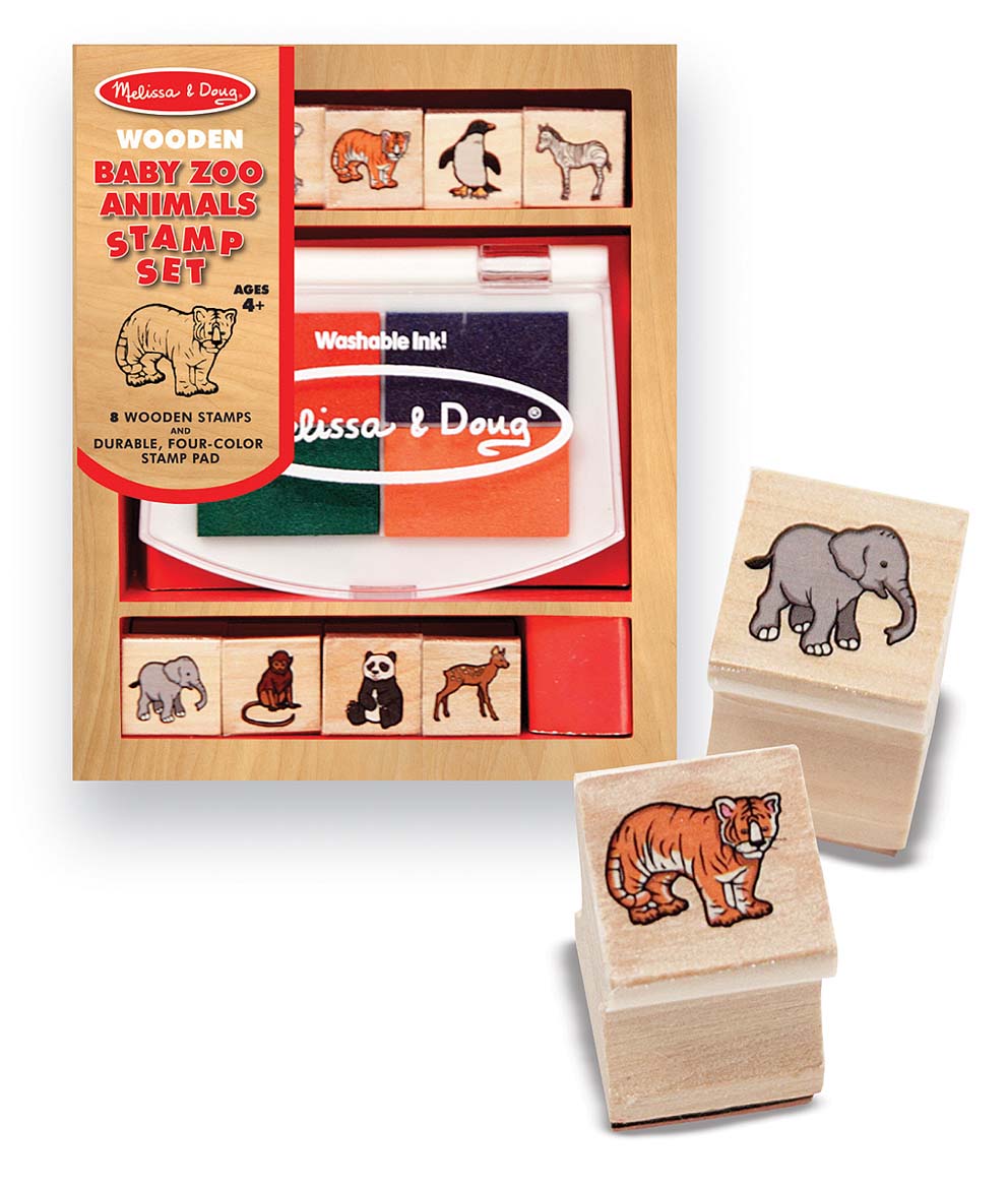 Melissa and Doug Baby Zoo Animals Stamp Set