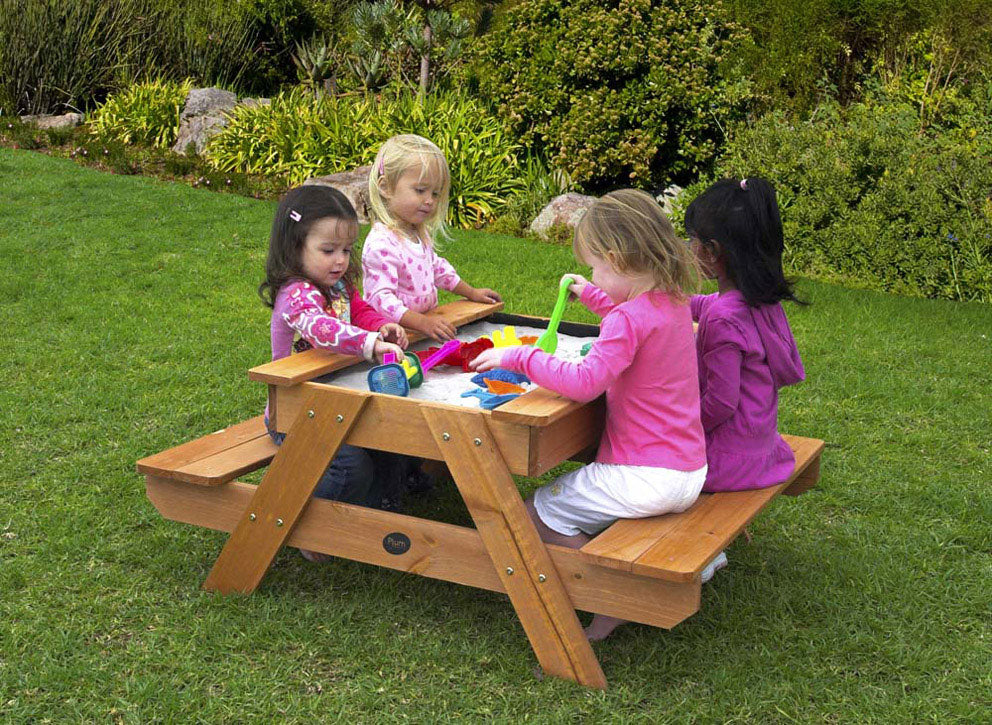 Plum Sand and Picnic Table