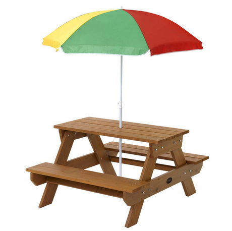 Plum Children's Picnic Table with Parasol