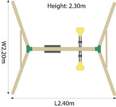 Plum Products Lemur Wooden Pole Swing Set