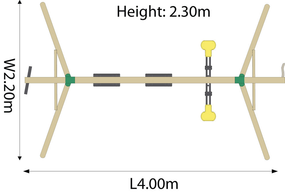 Plum Products Orang-Utan Wooden Swing Set