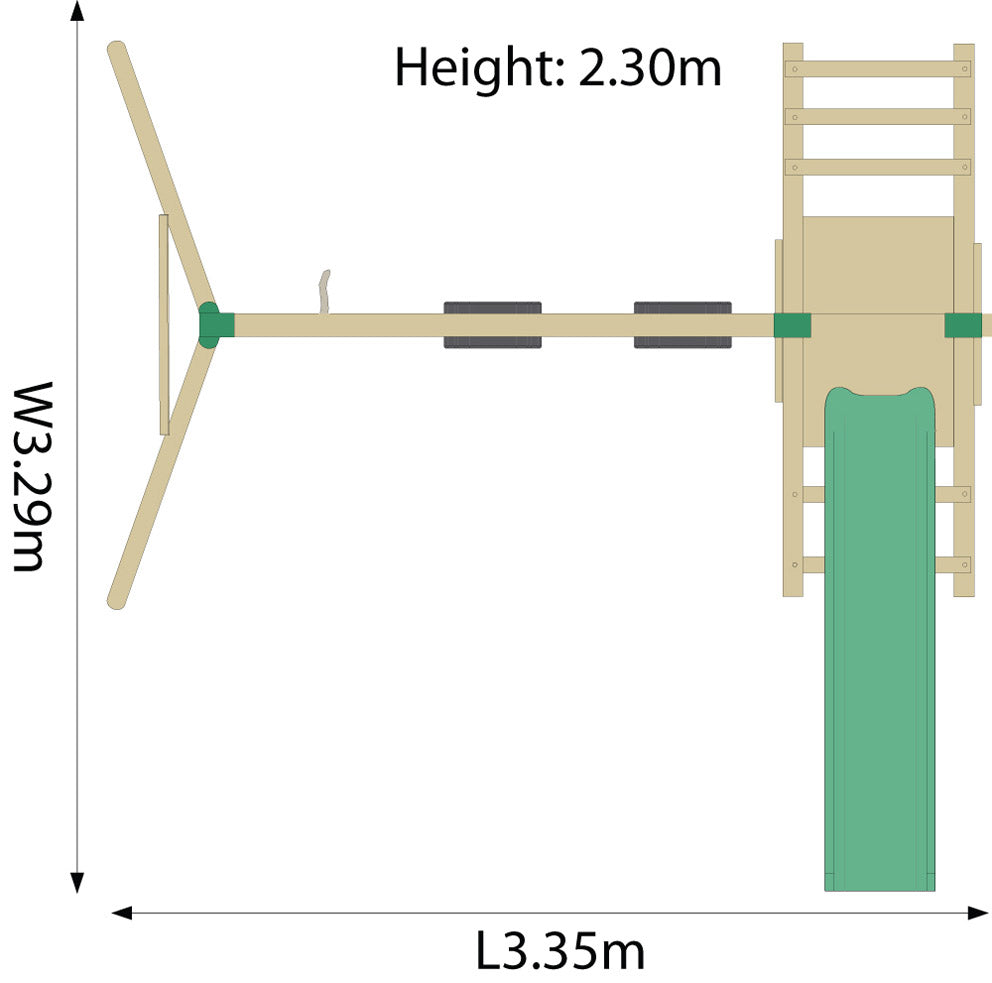 Plum Products Baboon Wooden Pole Activity Centre