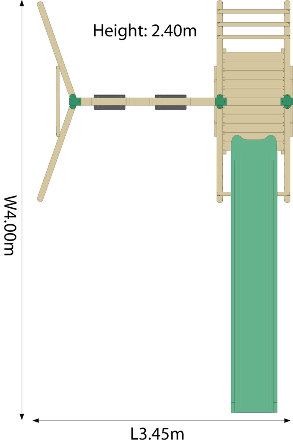 Plum Products Chacma Wooden Pole Activity Centre