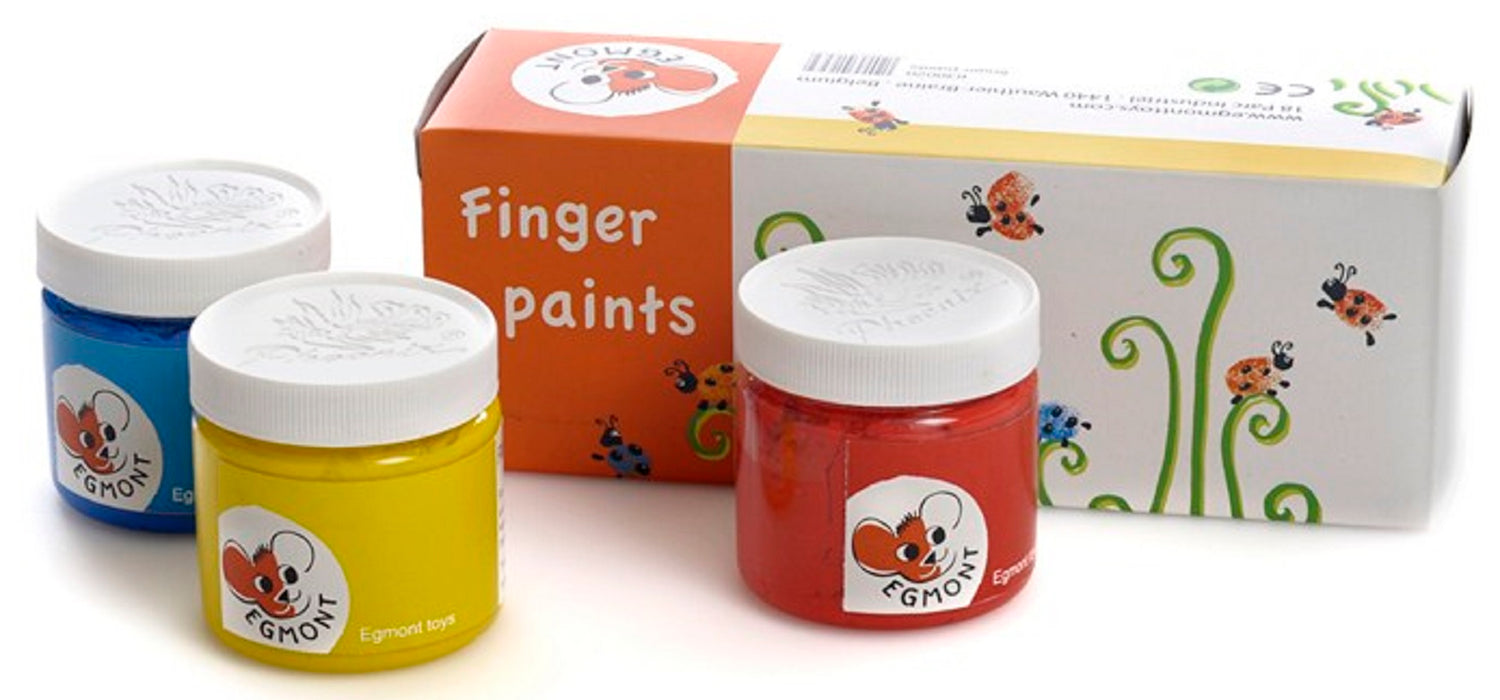 3 x 60ml Pots of Finger Paints