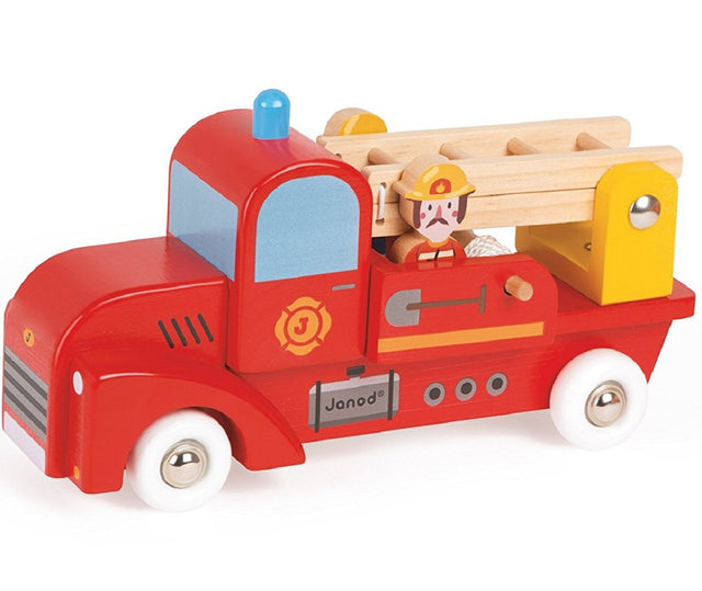 Janod Fire Engine with Firemen